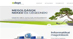 Desktop Screenshot of adept.co.hu