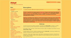 Desktop Screenshot of adept.org.pl