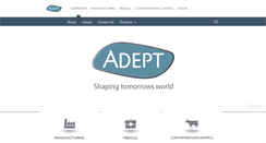 Desktop Screenshot of adept.co.nz
